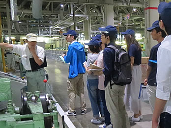 工場見学の受け入れ