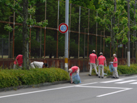 地域の清掃活動への参加