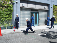 大震災に備えた訓練